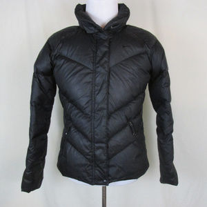 Nike Women's Large Puffer Jacket Black Goose Down